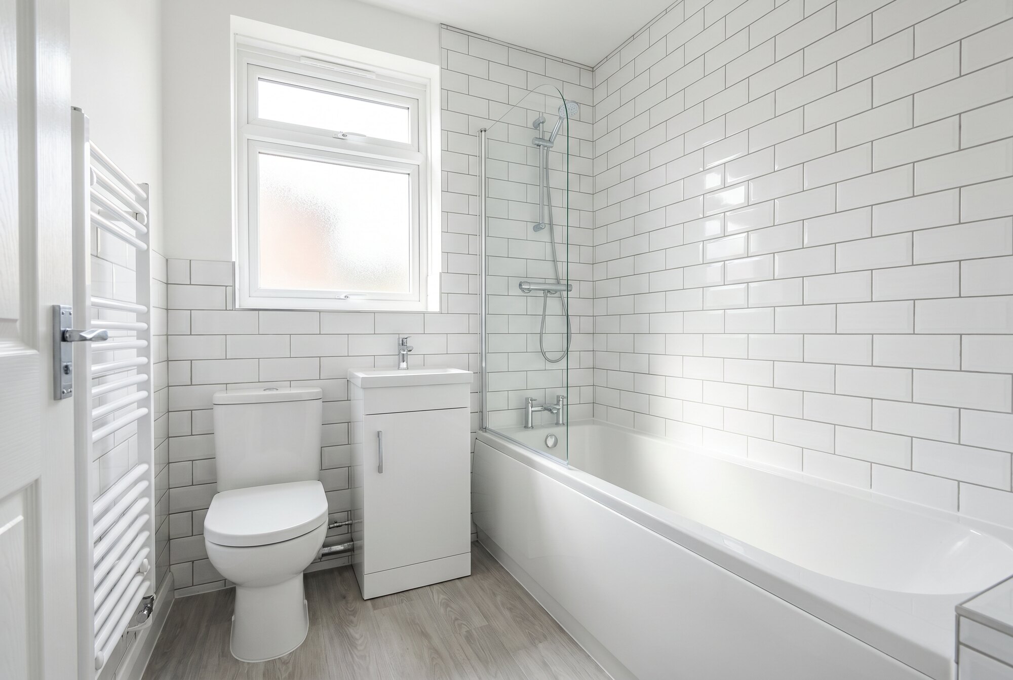 Budget refresh bathroom — a finished example of the budget refresh look.